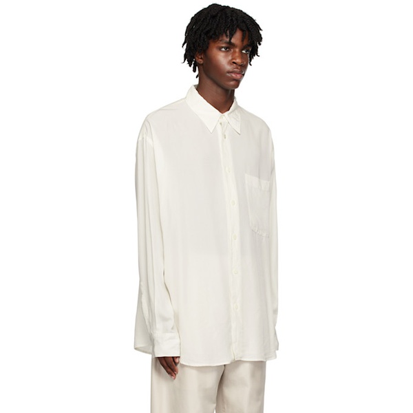  르메르 LEMAIRE White Relaxed Shirt 232646M192026