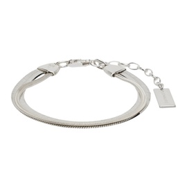 르메르 LEMAIRE Silver Water Snake Bracelet 241646F020003