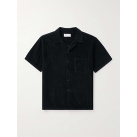 LES TIEN Camp-Collar Garment-Dyed Cotton-Corduroy Shirt 1647597324629498