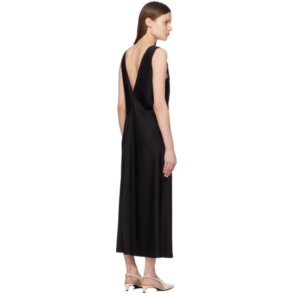  LESET Black Barb Midi Dress 241793F054001