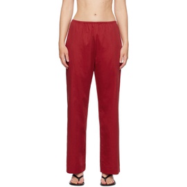 LESET Red Yoko Pocket Trousers 242793F087001