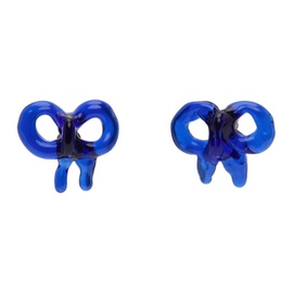 LEVENS JEWELS Blue Baby Bow Earrings 241203F022007