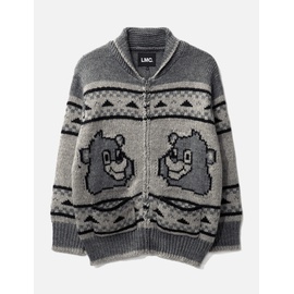 LMC Bear Zip-up Cowichan Knit Sweater 920009