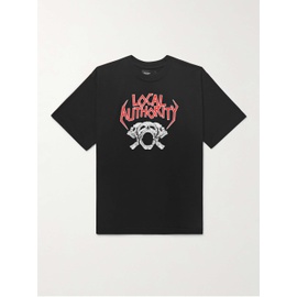 LOCAL AUTHORITY LA Tri Skull Tour Printed Cotton-Jersey T-Shirt 1647597314617911
