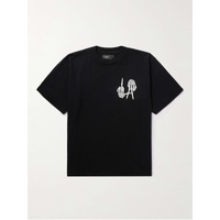 LOCAL AUTHORITY LA LA Bones Printed Cotton-Jersey T-Shirt 1647597315359228