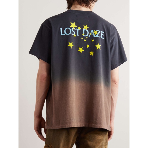  LOST DAZE Logo-Print Ombre Cotton-Jersey T-Shirt 1647597295411770