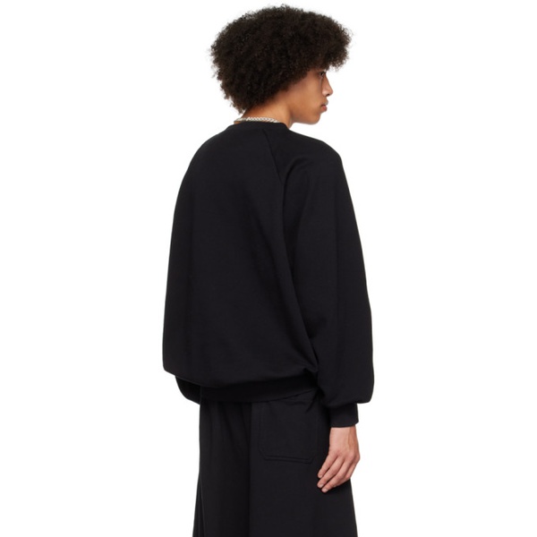  LUU DAN SSENSE Exclusive Black Oversized Sweatshirt 231331M190007