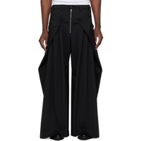 LUU DAN Black Super Big Tailored Trousers 241331M191002