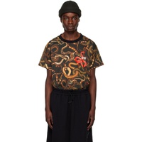 LUU DAN Black Snake Oversized Concert T-Shirt 222331M213001