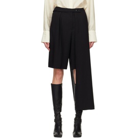 La Collection Black Yoko Midi Skirt 241808F087011