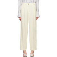La Collection 오프화이트 Off-White Constance Trousers 241808F087008