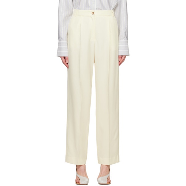  La Collection 오프화이트 Off-White Constance Trousers 241808F087008