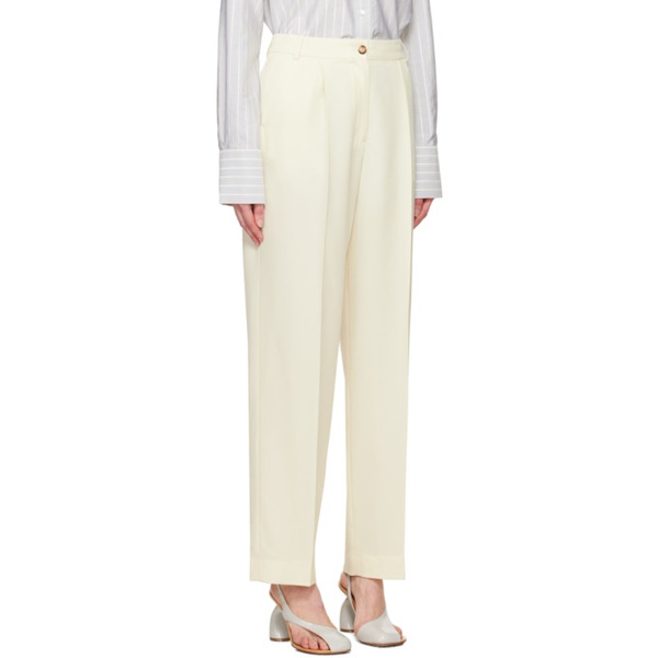  La Collection 오프화이트 Off-White Constance Trousers 241808F087008