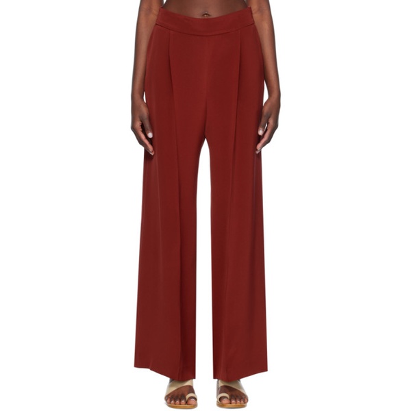  La Collection Red Asami Trousers 241808F087006