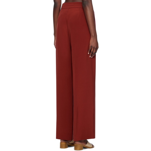  La Collection Red Asami Trousers 241808F087006