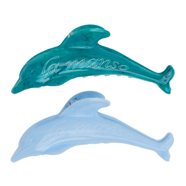  La Manso SSENSE Exclusive Blue Flipper The Clip Hair Clips 242913F018000