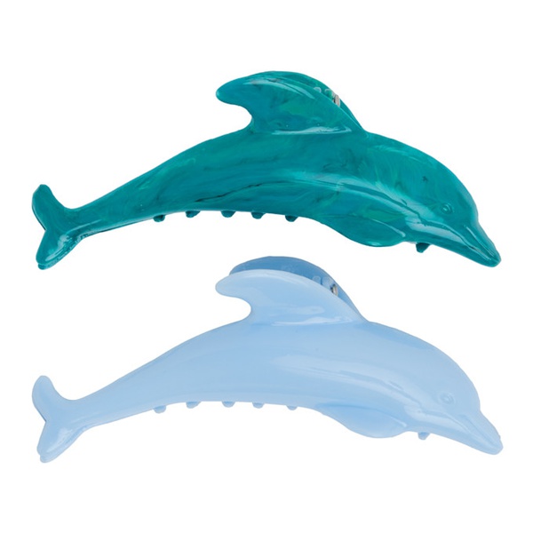  La Manso SSENSE Exclusive Blue Flipper The Clip Hair Clips 242913F018000