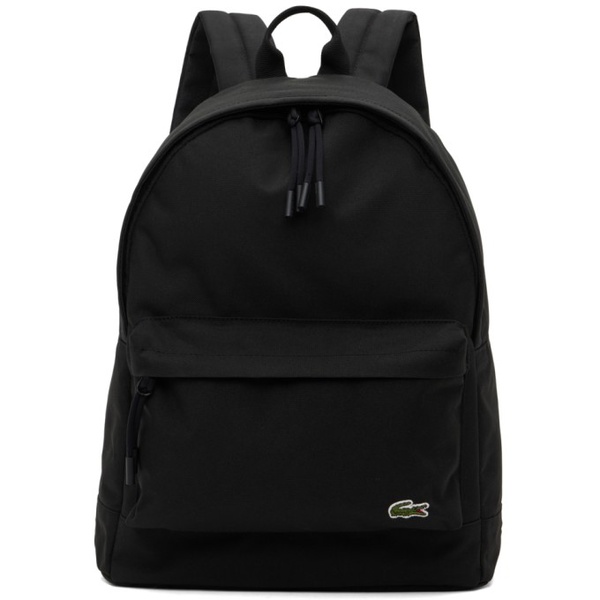 라코스테 라코스테 Lacoste Black Polyester Backpack 222268M166006
