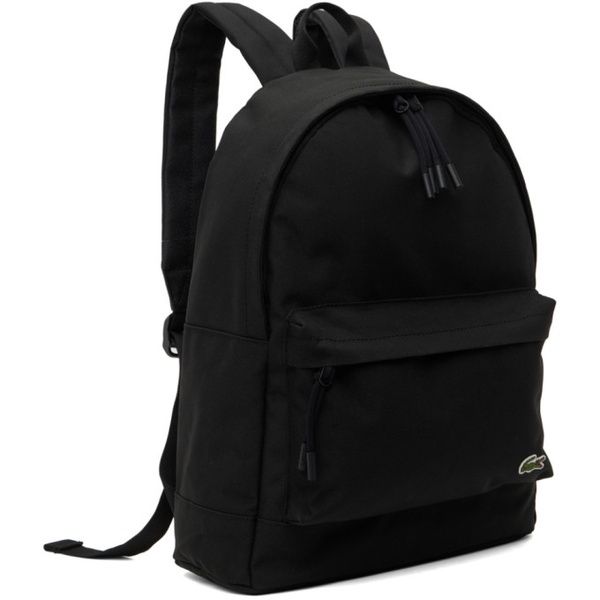 라코스테 라코스테 Lacoste Black Polyester Backpack 222268M166006