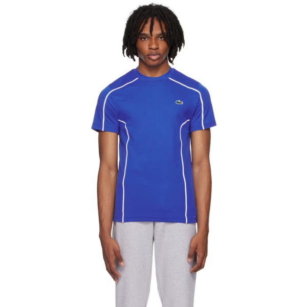 라코스테 라코스테 Lacoste Blue Ultra-Dry T-Shirt 241268M213042