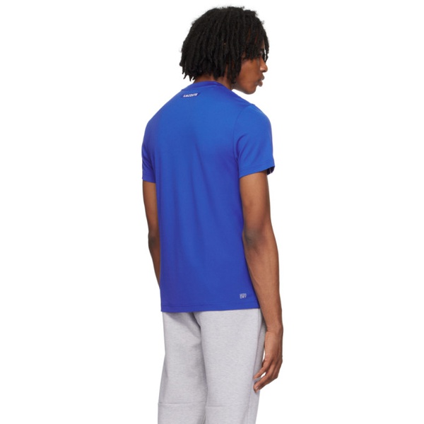라코스테 라코스테 Lacoste Blue Ultra-Dry T-Shirt 241268M213042