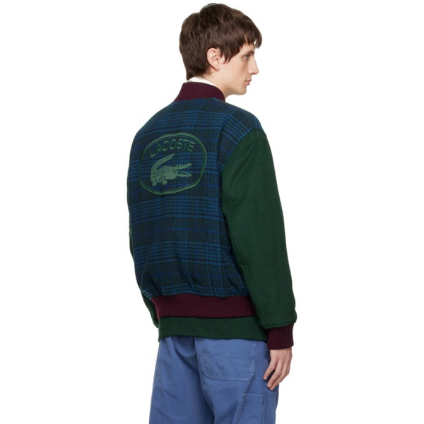 라코스테 라코스테 Lacoste Navy & Green Embroidered Jacket 231268M175001