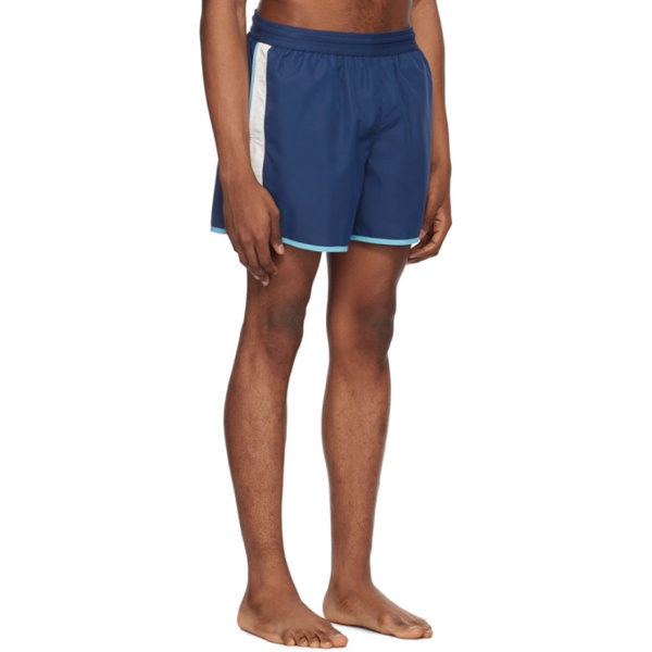 라코스테 라코스테 Lacoste Blue Colorblock Swim Shorts 241268M208009