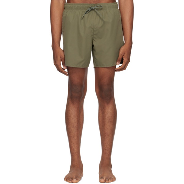 라코스테 라코스테 Lacoste Khaki Drawstring Swim Shorts 241268M208003