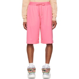 랑방 Lanvin Pink Embroidered Shorts 222254M193002