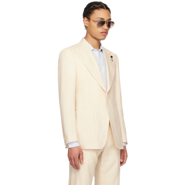  Lardini 오프화이트 Off-White Attitude Blazer 241125M195000