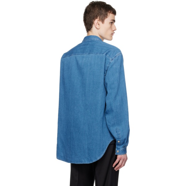  Lardini Blue Patch Pocket Shirt 232125M192006