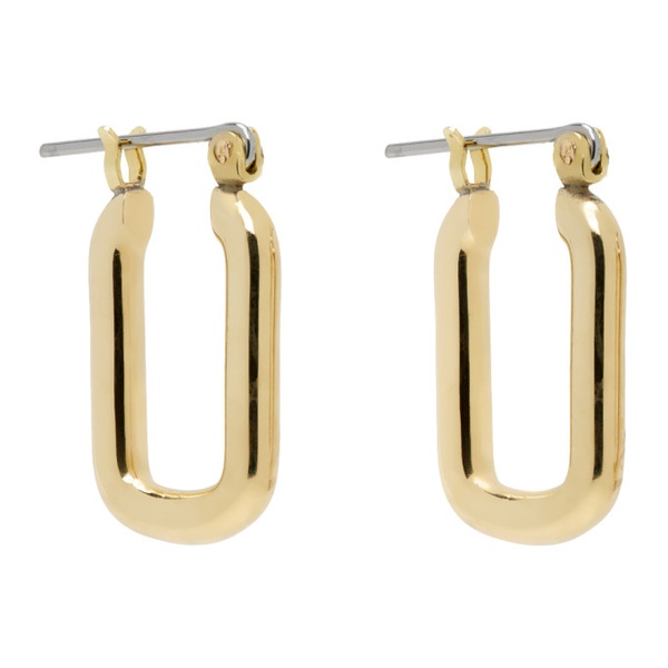  로라 롬바르디 Laura Lombardi Gold Cresca Hoop Earrings 241253F022009