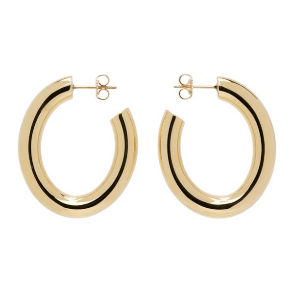  로라 롬바르디 Laura Lombardi Gold Mini Curve Earrings 241253F022002