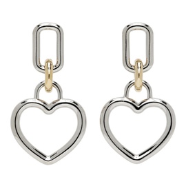 로라 롬바르디 Laura Lombardi SSENSE Exclusive Gold & Silver Beatta Earrings 231253F009002