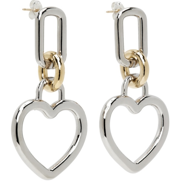  로라 롬바르디 Laura Lombardi SSENSE Exclusive Gold & Silver Beatta Earrings 231253F009002
