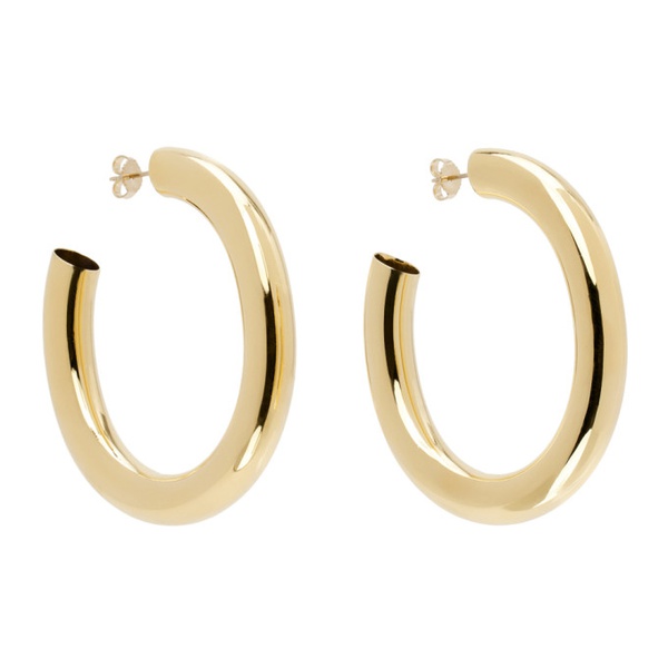  로라 롬바르디 Laura Lombardi Gold Curve Earrings 241253F022001