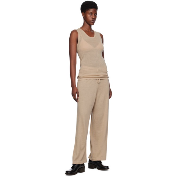  로렌 마누지안 Lauren Manoogian Beige Super Fine Lounge Pants 241874F087001