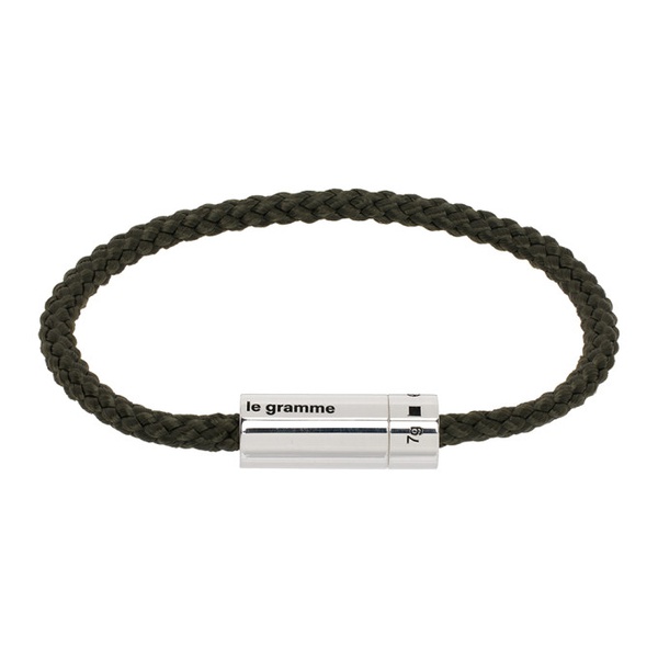  르 그램 Le Gramme Khaki Le 7g Nato Cable Bracelet 241694M142000