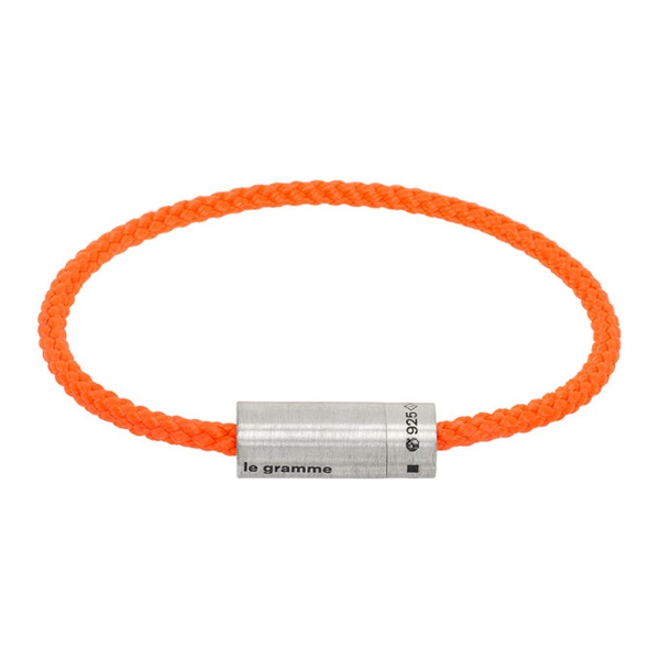  르 그램 Le Gramme Orange Le 7g Nato Cable Bracelet 241694M142008