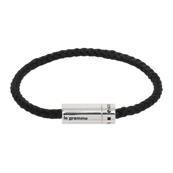  르 그램 Le Gramme Black Le 7g Nato Cable Bracelet 241694M142010