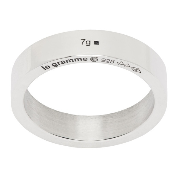  르 그램 Le Gramme Silver La 7g Ribbon Ring 241694M147001