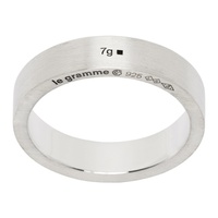 르 그램 Le Gramme Silver La 7g Ribbon Ring 241694M147002