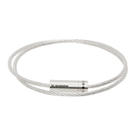 르 그램 Le Gramme Silver Le 9g Double Turn Cable Bracelet 232694M142008