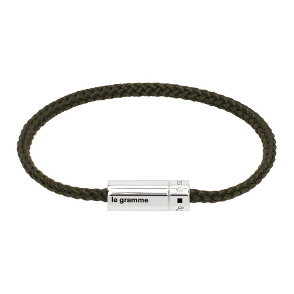  르 그램 Le Gramme Green Le 7g Nato Cable Bracelet 232694M142001