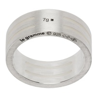 르 그램 Le Gramme Silver Perforated Ribbon 7g Ring 241694M147006