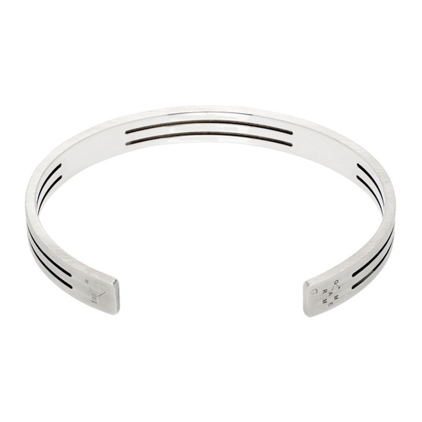  르 그램 Le Gramme Silver Perforated Ribbon 19g Bracelet 241694M142035