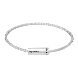 르 그램 Le Gramme Silver Cable Le 9g Bracelet 242694M142012