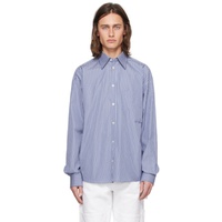 Le PEERE Blue Stripe Shirt 241215M192013
