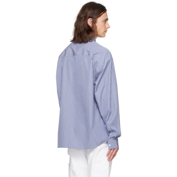  Le PEERE Blue Stripe Shirt 241215M192013
