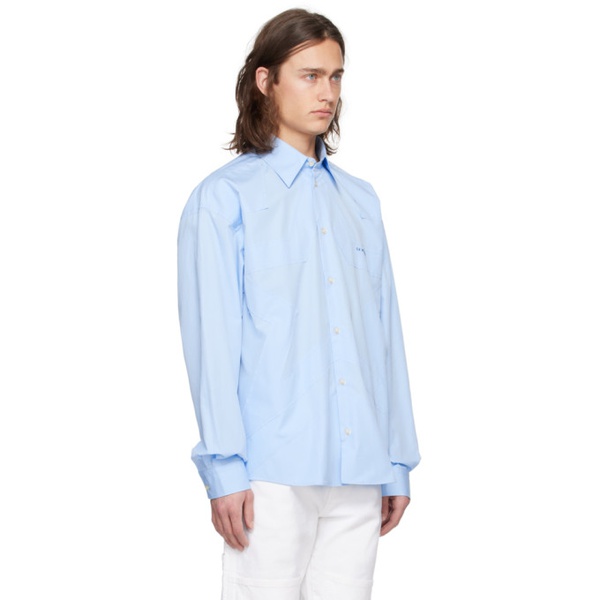  Le PEERE Blue Start Drover Shirt 241215M192014